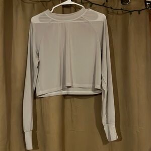 BuffBunny cropped long sleeve workout top